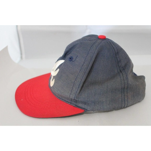 VTG 1990s MLB Atlanta Braves Pro Youth by Eds West Snapback Hat/Cap - Picture 2 of 9